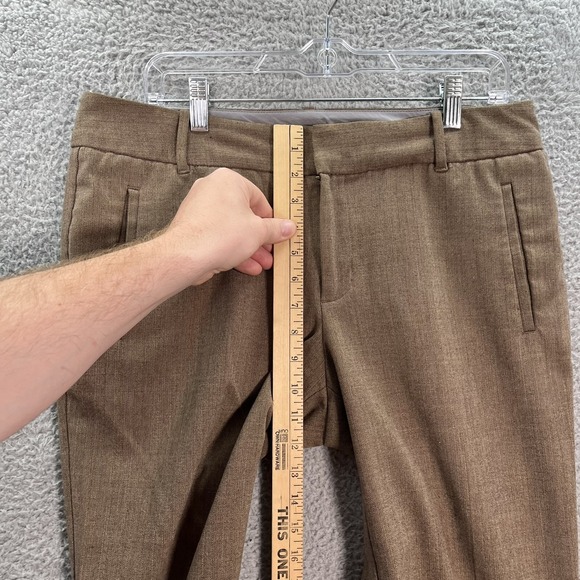 Dockers Pants Womens 10 Medium Brown Mid Rise Wide Flared Leg Preppy Careerwear - Picture 5 of 9